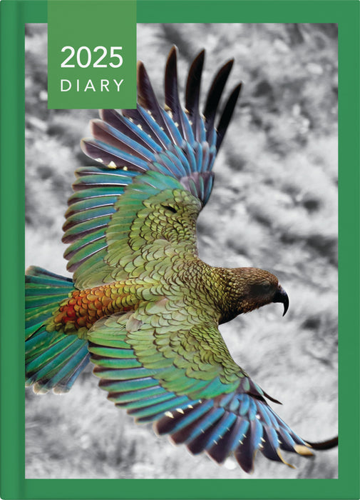 2025 Collins A53 NZ Birds Week to View Diary, Assorted Design Cover, 148mm x 210mm CX438381