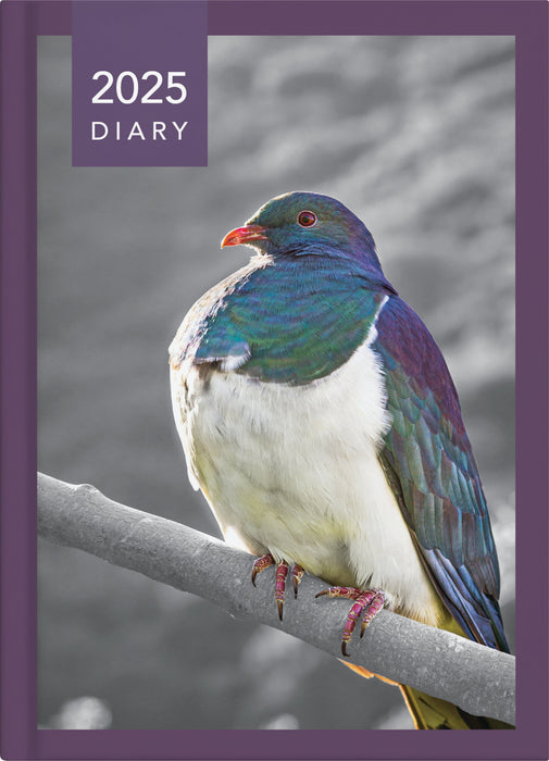 2025 Collins A53 NZ Birds Week to View Diary, Assorted Design Cover, 148mm x 210mm CX438381