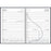 2025 Collins Boston A53 Week To View Diary, Wiro Bound, Navy, 148mm x 210mm CX441379