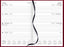 2025 Collins Diary A43 Week to View, Red, 210mm x 297mm CX150513
