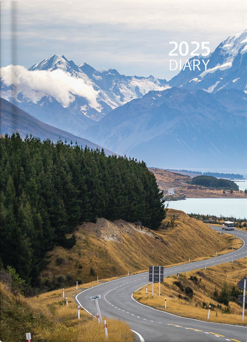 2025 Collins Diary A51, Day Per Page, Coastal Scenes, Assorted Design Cover, 148mm x 210mm CX438271
