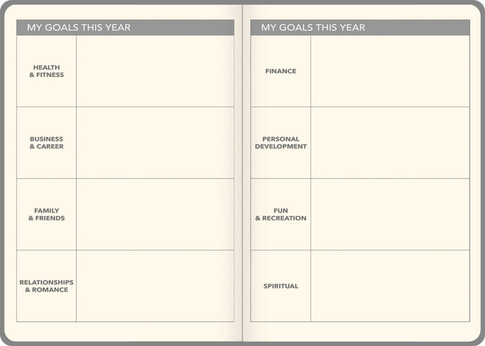 2025 Collins Diary A51, Day Per Page, Laminated Hard Cover, Gratitude & Goals, Assorted Design Cover, 148mm x 210mm CX11967589