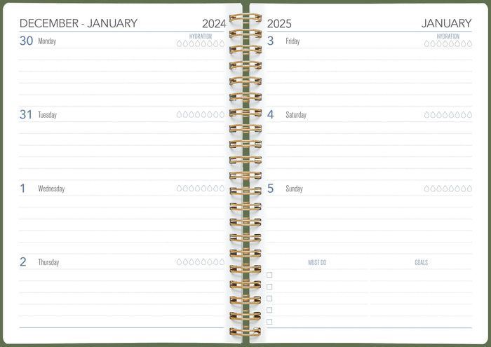 2025 Collins Diary A53, Week To View, Enviro, Assorted Colours, 148mm x 210mm CX11968186