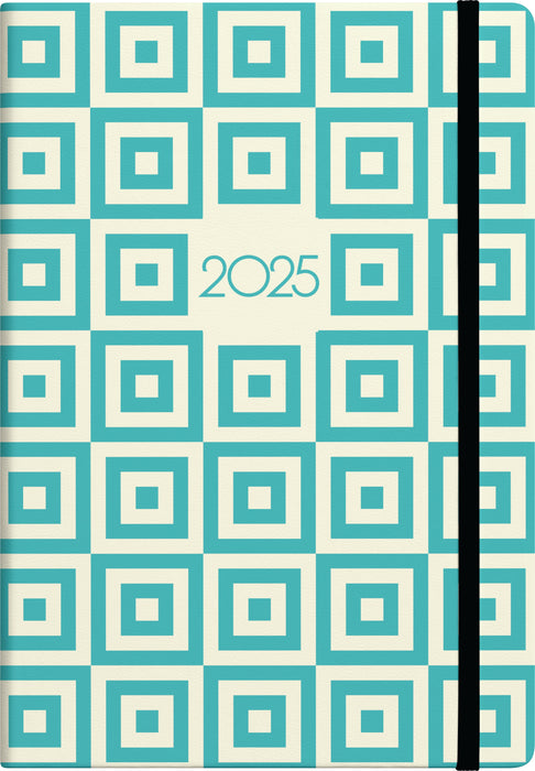 2025 Collins Diary A53, Week To View, Geometric, Assorted Design, 148mm x 210mm CX11967720