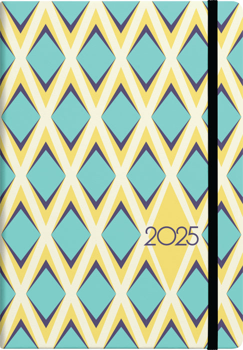 2025 Collins Diary A53, Week To View, Geometric, Assorted Design, 148mm x 210mm CX11967720