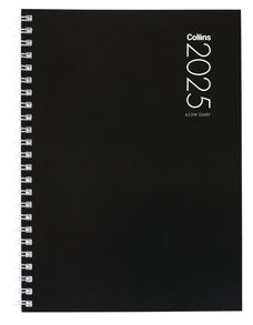 2025 Collins Diary A53W, Week To View, Gloss Art Board Cover, Assorted Colours, Wiro Bound, 148mm x 210mm CX160350
