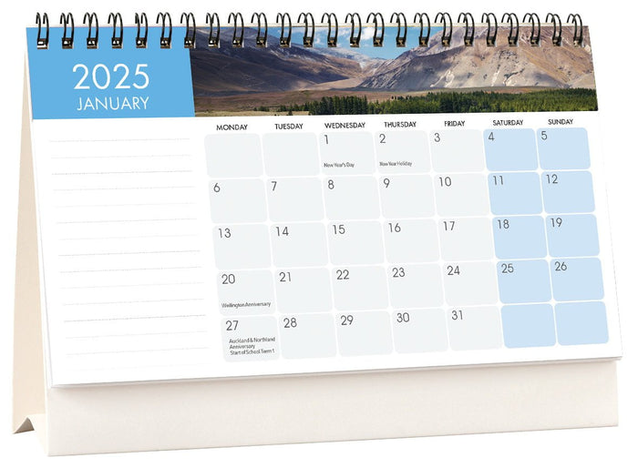 2025 Collins Flip Over Desk Calendar, NZ Pictorial, 210mm x 150mm CX436158