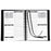 2025 Collins MDA51A-TM Time Manager Appointment Diary, Day Per Page, Wiro Bound, PVC Slip Case Cover, Black CX378302