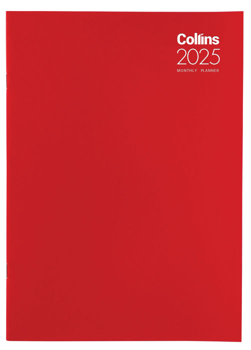 2025 Collins Monthly A4 Planner, Month To View, Assorted Covers, 210mm x 297mm CX441418