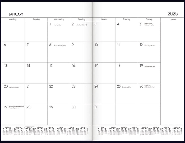 2025 Collins Monthly A4 Planner, Month To View, Assorted Covers, 210mm x 297mm CX441418