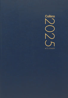 2025 Collins Pocket Diary A72, Two Days Per Page, Navy, 74mm x 105mm CX160139