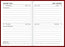 2025 Collins Pocket Diary A72, Two Days Per Page, Red, 74mm x 105mm CX160140