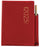 2025 Collins Pocket Diary A72PP, Two Days Per Page, With Pencil, PVC Cover, Red, 74mm x 105mm CX378332