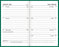 2025 Collins Pocket Diary A73P, Week To View, PVC Cover, Green, 74mm x 105mm CX160976