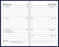 2025 Collins Pocket Diary A73P, Week To View, PVC Cover, Navy, 74mm x 105mm CX160975