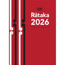 2026 A51 Tuhi Diary, Day Per Page, Rataka Red Koru, 148mm x 210mm CX12436409