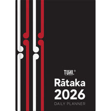 2026 B51 Tuhi Diary, Day Per Page, Rataka Black Koru, 170mm x 240mm CX12436412