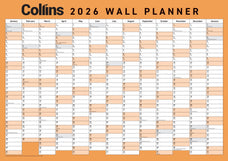 2026 Collins A3 Unlaminated Double Sided Wall Planner, 420mm x 297mm CX438176