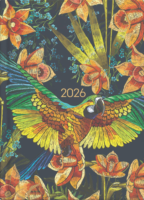 2026 Collins A51 Beautiful Blooms Diary, Day to Page, 148mm x 210mm CX438373