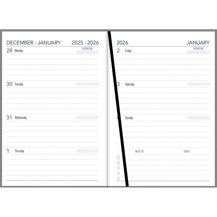 2026 Collins A51 Diary by NZ Artist Ellen Giggenbach, Day to Page, 210mm x 148mm CX12371474