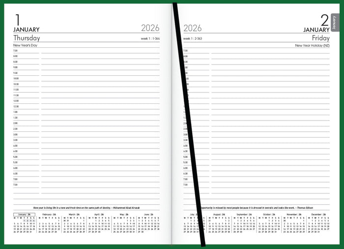 2026 Collins A51 Eco Diary, Day to Page, 148mm x 210mm CX110304