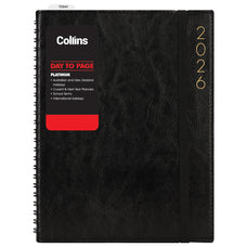 2026 Collins A51 Platinum Diary, Day to Page, Wiro Bound, Black, 148mm x 210mm CX441081