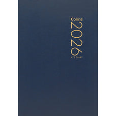 2026 Collins A72 Diary, 2 Day to a Page, Navy, 105mm × 74mm CX438322