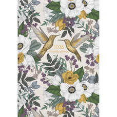 2026 Collins Designer A4 Monthly Planner, Floral Numbers CX110460