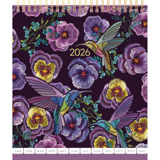 2026 Collins Desk Calendar, Beautiful Blooms, Golden Wiro Bound, 175mm x 210mm CX12369837