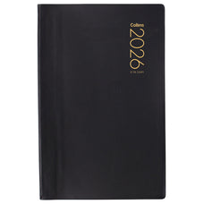 2026 Collins Diary 81PA Appointment Diary, Day Per Page, PVC Black Cover, 125mm x 195mm CX438084