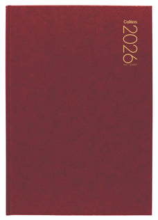 2026 Collins Diary A41, Day to Page, Red, 210mm x 297mm CX438033