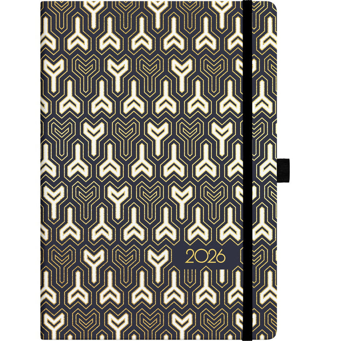 2026 Collins Diary A53 Foil Geometric, Week to View, 148mm x 210mm CX12364544