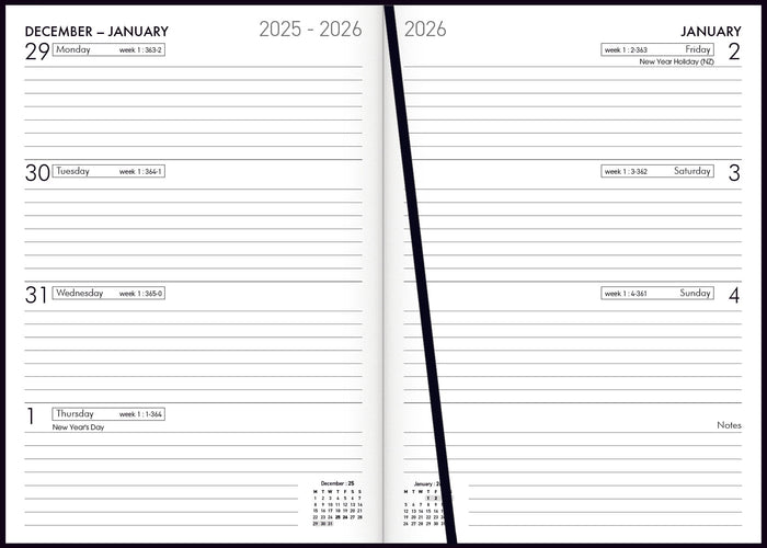 2026 Collins Diary A53, Week To View, Red, 148mm x 210mm CX438080