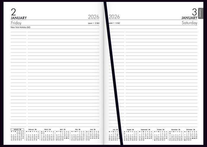 2026 Collins Farming Diary A51F Day Per Page, Black, 148mm x 210mm CX438165