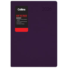 2026 Collins Rhapsody A41 Diary, Day to Page, Royal Purple, 210mm x 297mm CX11300801