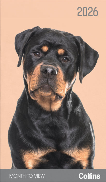 2026 Collins Slim Diary, One Month to View, Cats & Dogs, Assorted Covers, 90mm x 155mm CX11296187