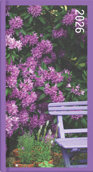 2026 Collins Slim Pocket Diary CW7, Week To View with Notes Page, Assorted Covers, Floral, 80mm x 152mm CX438019