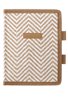 2026 Cumberland Belrose A5 Casebound Diary With Woven Fabric Cover And PU Underlayer, Week To View, Natural AO57BEL126