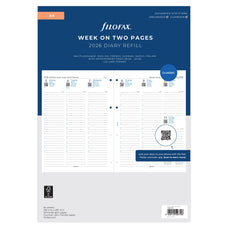 2026 Filofax A4 Refill Classic, Week To View With Appointments, Vertical, 210mm x 297mm CX1001680