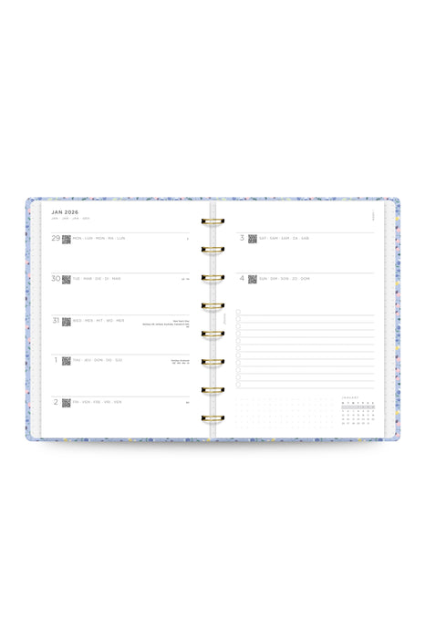 2026 Filofax A5 Planner, Meadow, Week to View, 215mm x 165mm x 20mm CX1001650