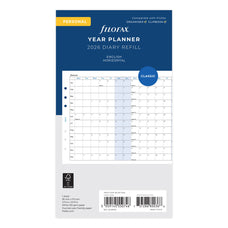 2026 Filofax Personal Refill Year Planner, Horizontal, 95mm x 171mm CX1001663