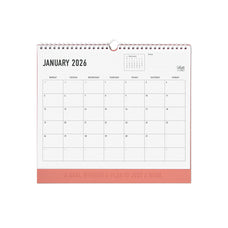 2026 Letts of London Conscious Wall Calendar, 300mm x 270mm, Clay CX1001588
