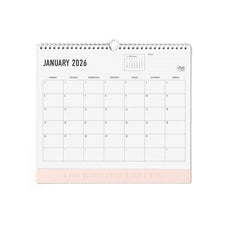 2026 Letts of London Conscious Wall Calendar, 300mm x 270mm, Rosewater CX1001590
