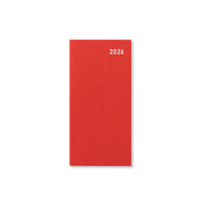 2026 Letts of London Slim Diary, Principal, Week To View, English Red, 88mm x 172mm x 17mm CX1001627