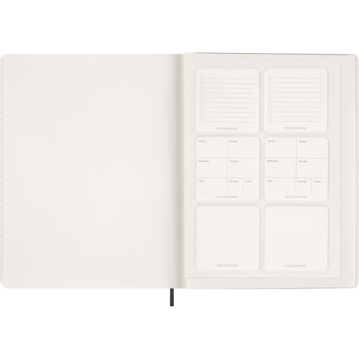 2026 Moleskine 13 Month Essential Planner, Soft Cover, Weekly, Vertical, 190mm x 250mm XXL, Myrtle Green CX1001746