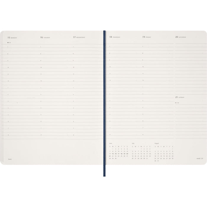 2026 Moleskine 13 Month Essential Planner, Soft Cover, Weekly, Vertical, 190mm x 250mm XXL, Sapphire Blue CX1001745