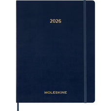 2026 Moleskine 13 Month Essential Planner, Soft Cover, Weekly, Vertical, 190mm x 250mm XXL, Sapphire Blue CX1001745