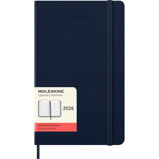 2026 Moleskine 130mm x 210mm Hard Cover Diary, Day Per Page, Sapphire Blue CX1001715