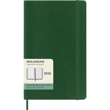 2026 Moleskine 130mm x 210mm Soft Cover Diary plus Notes, Week To View, Myrtle Green CX1001739