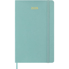 2026 Moleskine Diary 12 Month Weekly + Notes, Hard Cover, 210mm x 130mm Large, Precious & Ethical Mamba, Sage CX1001749